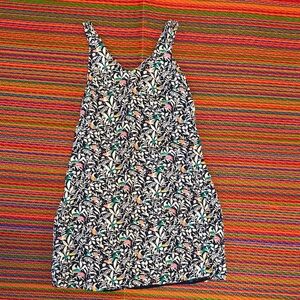 LOFT Navy Floral Patterned Dress